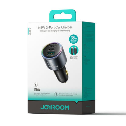 Chargeur de voiture 3 ports JOYROOM JR-CCN07 145W double PD+QC3.0, JR-CCN07