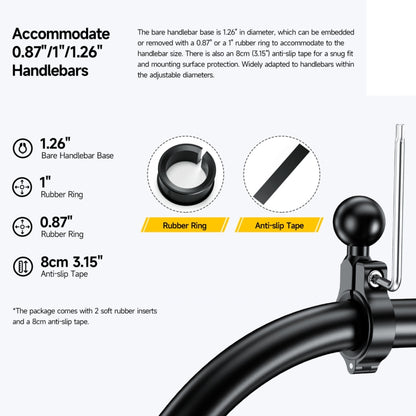Ulefone Armor Mount Pro AM01 Support téléphone universel pour guidon de vélo, AM01