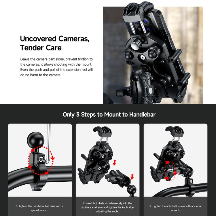 Ulefone Armor Mount Pro AM01 Support téléphone universel pour guidon de vélo, AM01