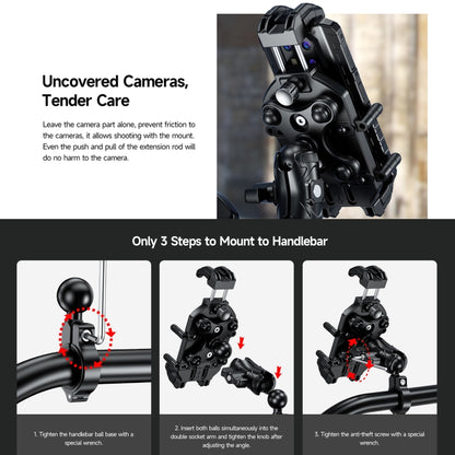 Ulefone Armor Mount Pro AM01 Support téléphone universel pour guidon de vélo, AM01