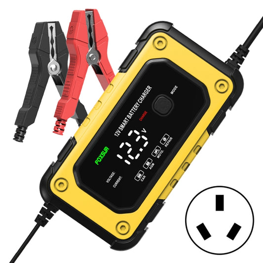 Chargeur de batterie intelligent FOXSUR FBC1206E 6A 12V pour voiture/moto, prise AU, prise US, prise EU, prise UK