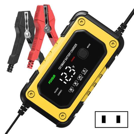 Chargeur de batterie intelligent FOXSUR FBC1206E 6A 12V pour voiture/moto, prise AU, prise US, prise EU, prise UK