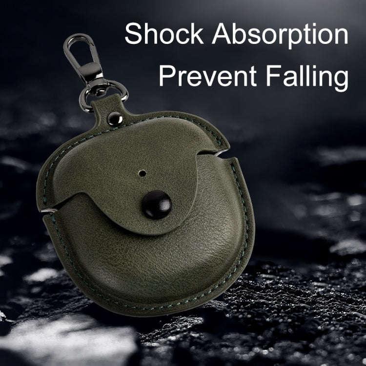 Leather TWS Earphone Protective Case with Hook, For Bose QuietComfort Earbuds II