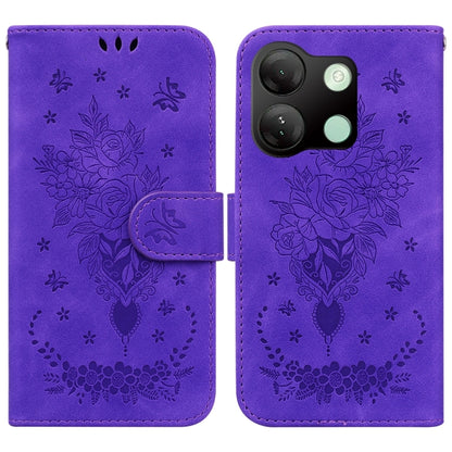 Butterfly Rose Embossed Leather Phone Case, For Tecno Pop 10 / Spark Go 2 4G, For Tecno Camon 40 Pro 4G, For Tecno Camon 40, For Tecno Pop 9 5G / Spark 30C 5G, For Tecno Camon 30S / Camon 30S Pro, For Tecno Spark 30 Pro, For Tecno Spark 30 4G          ...
