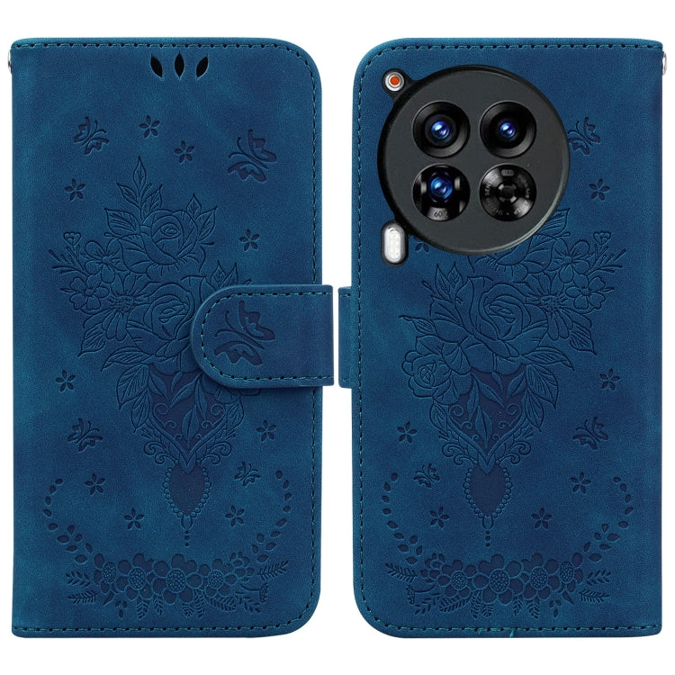 Butterfly Rose Embossed Leather Phone Case, For Tecno Pop 10 / Spark Go 2 4G, For Tecno Camon 40 Pro 4G, For Tecno Camon 40, For Tecno Pop 9 5G / Spark 30C 5G, For Tecno Camon 30S / Camon 30S Pro, For Tecno Spark 30 Pro, For Tecno Spark 30 4G          ...
