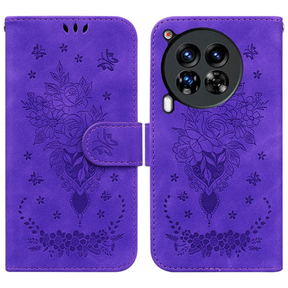 Butterfly Rose Embossed Leather Phone Case, For Tecno Pop 10 / Spark Go 2 4G, For Tecno Camon 40 Pro 4G, For Tecno Camon 40, For Tecno Pop 9 5G / Spark 30C 5G, For Tecno Camon 30S / Camon 30S Pro, For Tecno Spark 30 Pro, For Tecno Spark 30 4G          ...