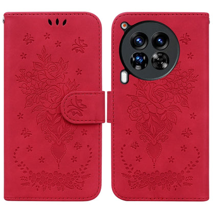 Butterfly Rose Embossed Leather Phone Case, For Tecno Pop 10 / Spark Go 2 4G, For Tecno Camon 40 Pro 4G, For Tecno Camon 40, For Tecno Pop 9 5G / Spark 30C 5G, For Tecno Camon 30S / Camon 30S Pro, For Tecno Spark 30 Pro, For Tecno Spark 30 4G          ...