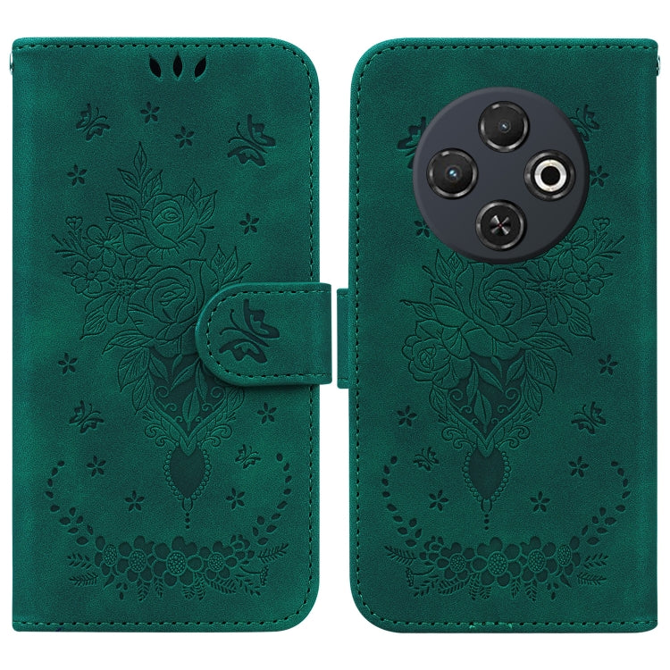 Butterfly Rose Embossed Leather Phone Case, For Tecno Pop 10 / Spark Go 2 4G, For Tecno Camon 40 Pro 4G, For Tecno Camon 40, For Tecno Pop 9 5G / Spark 30C 5G, For Tecno Camon 30S / Camon 30S Pro, For Tecno Spark 30 Pro, For Tecno Spark 30 4G          ...