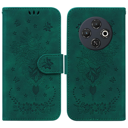 Butterfly Rose Embossed Leather Phone Case, For Tecno Pop 10 / Spark Go 2 4G, For Tecno Camon 40 Pro 4G, For Tecno Camon 40, For Tecno Pop 9 5G / Spark 30C 5G, For Tecno Camon 30S / Camon 30S Pro, For Tecno Spark 30 Pro, For Tecno Spark 30 4G          ...