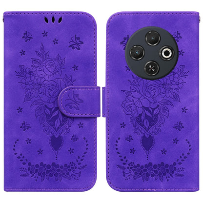 Butterfly Rose Embossed Leather Phone Case, For Tecno Pop 10 / Spark Go 2 4G, For Tecno Camon 40 Pro 4G, For Tecno Camon 40, For Tecno Pop 9 5G / Spark 30C 5G, For Tecno Camon 30S / Camon 30S Pro, For Tecno Spark 30 Pro, For Tecno Spark 30 4G          ...