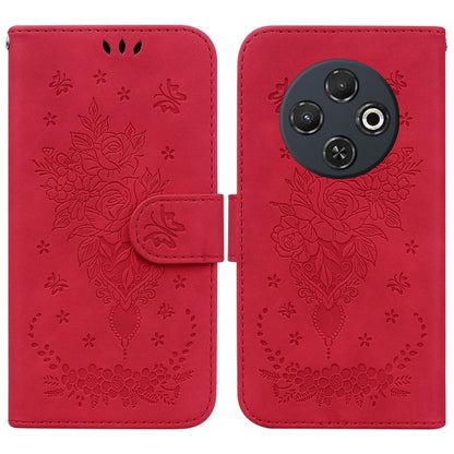 Butterfly Rose Embossed Leather Phone Case, For Tecno Pop 10 / Spark Go 2 4G, For Tecno Camon 40 Pro 4G, For Tecno Camon 40, For Tecno Pop 9 5G / Spark 30C 5G, For Tecno Camon 30S / Camon 30S Pro, For Tecno Spark 30 Pro, For Tecno Spark 30 4G          ...