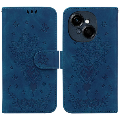 Butterfly Rose Embossed Leather Phone Case, For Tecno Pop 10 / Spark Go 2 4G, For Tecno Camon 40 Pro 4G, For Tecno Camon 40, For Tecno Pop 9 5G / Spark 30C 5G, For Tecno Camon 30S / Camon 30S Pro, For Tecno Spark 30 Pro, For Tecno Spark 30 4G          ...