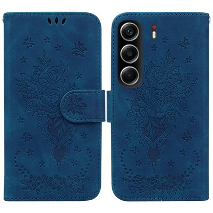 Butterfly Rose Embossed Leather Phone Case, For Tecno Pop 10 / Spark Go 2 4G, For Tecno Camon 40 Pro 4G, For Tecno Camon 40, For Tecno Pop 9 5G / Spark 30C 5G, For Tecno Camon 30S / Camon 30S Pro, For Tecno Spark 30 Pro, For Tecno Spark 30 4G          ...