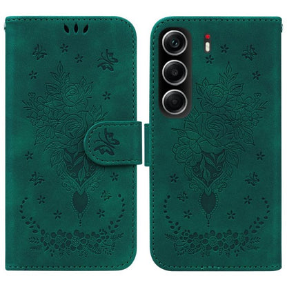 Butterfly Rose Embossed Leather Phone Case, For Tecno Pop 10 / Spark Go 2 4G, For Tecno Camon 40 Pro 4G, For Tecno Camon 40, For Tecno Pop 9 5G / Spark 30C 5G, For Tecno Camon 30S / Camon 30S Pro, For Tecno Spark 30 Pro, For Tecno Spark 30 4G          ...
