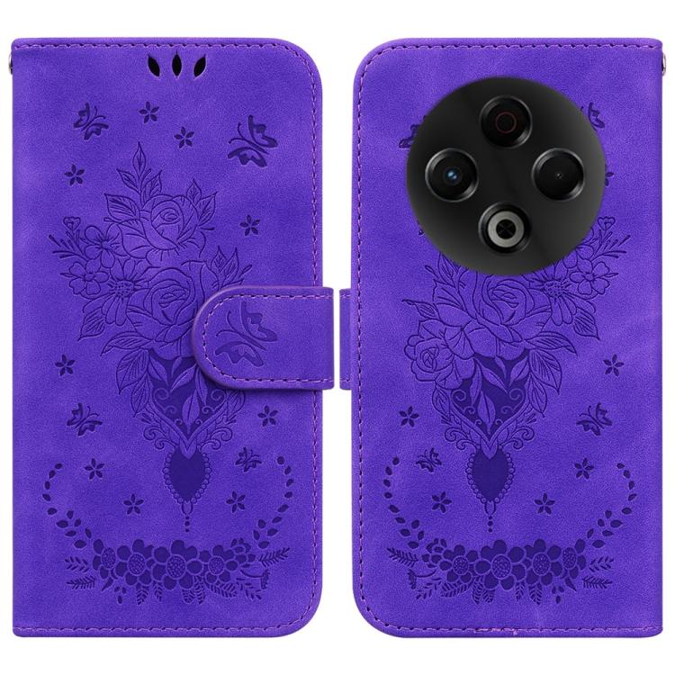 Butterfly Rose Embossed Leather Phone Case, For Tecno Pop 10 / Spark Go 2 4G, For Tecno Camon 40 Pro 4G, For Tecno Camon 40, For Tecno Pop 9 5G / Spark 30C 5G, For Tecno Camon 30S / Camon 30S Pro, For Tecno Spark 30 Pro, For Tecno Spark 30 4G          ...