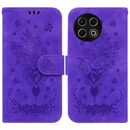 Butterfly Rose Embossed Leather Phone Case, For Tecno Pop 10 / Spark Go 2 4G, For Tecno Camon 40 Pro 4G, For Tecno Camon 40, For Tecno Pop 9 5G / Spark 30C 5G, For Tecno Camon 30S / Camon 30S Pro, For Tecno Spark 30 Pro, For Tecno Spark 30 4G          ...