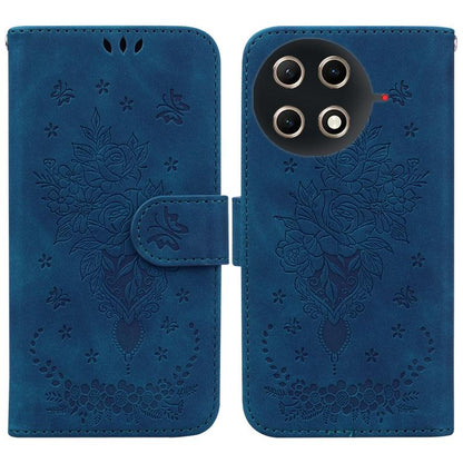 Butterfly Rose Embossed Leather Phone Case, For Tecno Pop 10 / Spark Go 2 4G, For Tecno Camon 40 Pro 4G, For Tecno Camon 40, For Tecno Pop 9 5G / Spark 30C 5G, For Tecno Camon 30S / Camon 30S Pro, For Tecno Spark 30 Pro, For Tecno Spark 30 4G          ...