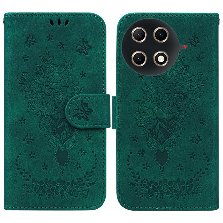 Butterfly Rose Embossed Leather Phone Case, For Tecno Pop 10 / Spark Go 2 4G, For Tecno Camon 40 Pro 4G, For Tecno Camon 40, For Tecno Pop 9 5G / Spark 30C 5G, For Tecno Camon 30S / Camon 30S Pro, For Tecno Spark 30 Pro, For Tecno Spark 30 4G          ...