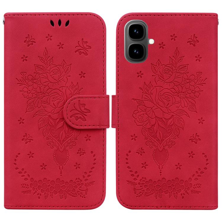 Butterfly Rose Embossed Leather Phone Case, For Tecno Pop 10 / Spark Go 2 4G, For Tecno Camon 40 Pro 4G, For Tecno Camon 40, For Tecno Pop 9 5G / Spark 30C 5G, For Tecno Camon 30S / Camon 30S Pro, For Tecno Spark 30 Pro, For Tecno Spark 30 4G          ...