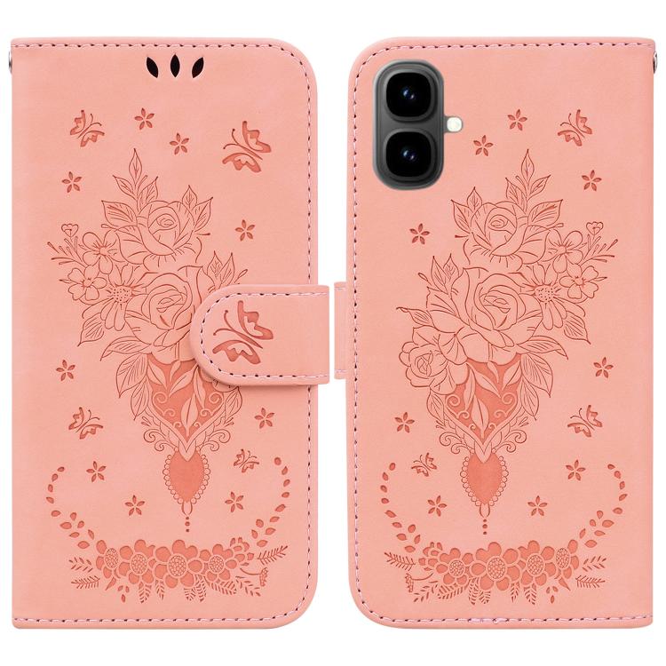 Butterfly Rose Embossed Leather Phone Case, For Tecno Pop 10 / Spark Go 2 4G, For Tecno Camon 40 Pro 4G, For Tecno Camon 40, For Tecno Pop 9 5G / Spark 30C 5G, For Tecno Camon 30S / Camon 30S Pro, For Tecno Spark 30 Pro, For Tecno Spark 30 4G          ...