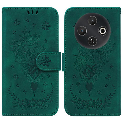 Butterfly Rose Embossed Leather Phone Case, For Tecno Pop 10 / Spark Go 2 4G, For Tecno Camon 40 Pro 4G, For Tecno Camon 40, For Tecno Pop 9 5G / Spark 30C 5G, For Tecno Camon 30S / Camon 30S Pro, For Tecno Spark 30 Pro, For Tecno Spark 30 4G          ...