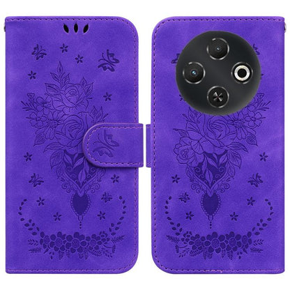 Butterfly Rose Embossed Leather Phone Case, For Tecno Pop 10 / Spark Go 2 4G, For Tecno Camon 40 Pro 4G, For Tecno Camon 40, For Tecno Pop 9 5G / Spark 30C 5G, For Tecno Camon 30S / Camon 30S Pro, For Tecno Spark 30 Pro, For Tecno Spark 30 4G          ...