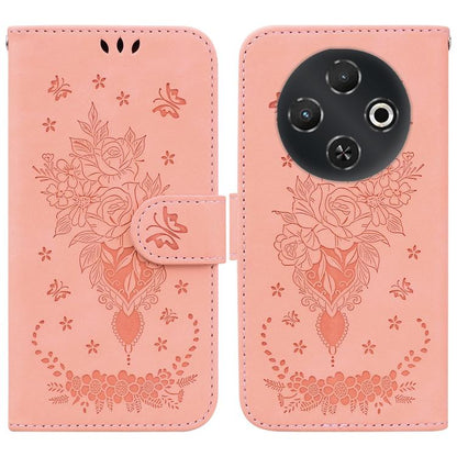 Butterfly Rose Embossed Leather Phone Case, For Tecno Pop 10 / Spark Go 2 4G, For Tecno Camon 40 Pro 4G, For Tecno Camon 40, For Tecno Pop 9 5G / Spark 30C 5G, For Tecno Camon 30S / Camon 30S Pro, For Tecno Spark 30 Pro, For Tecno Spark 30 4G          ...