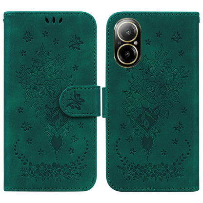 Butterfly Rose Embossed Leather Phone Case, For Realme 16 5G, For Realme 16 Pro+ 5G, For Realme 16 Pro 5G, For Realme 15T 5G, For Realme Narzo 80 Lite 4G / C71 India, For Realme 15 5G / Realme 15 Pro 5G, For Realme 14, For Realme Neo7 SE               ...