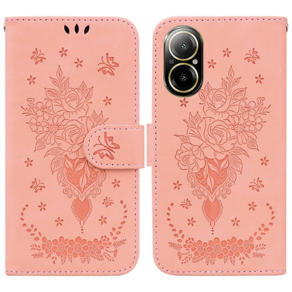 Butterfly Rose Embossed Leather Phone Case, For Realme 16 5G, For Realme 16 Pro+ 5G, For Realme 16 Pro 5G, For Realme 15T 5G, For Realme Narzo 80 Lite 4G / C71 India, For Realme 15 5G / Realme 15 Pro 5G, For Realme 14, For Realme Neo7 SE               ...