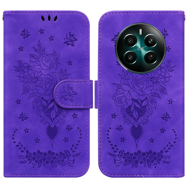 Butterfly Rose Embossed Leather Phone Case, For Realme 16 5G, For Realme 16 Pro+ 5G, For Realme 16 Pro 5G, For Realme 15T 5G, For Realme Narzo 80 Lite 4G / C71 India, For Realme 15 5G / Realme 15 Pro 5G, For Realme 14, For Realme Neo7 SE               ...