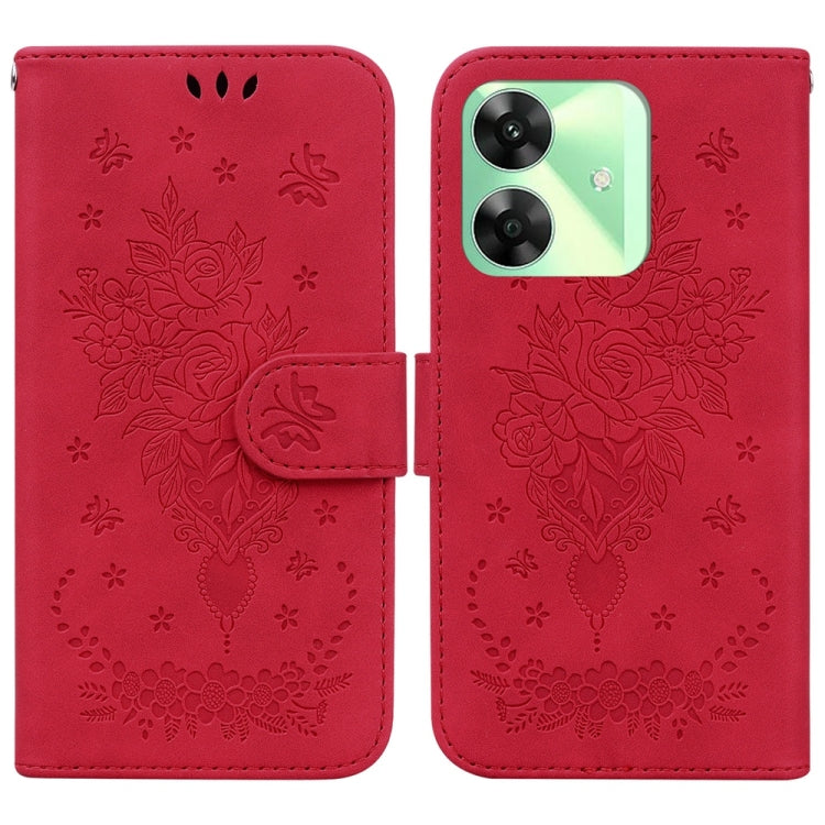 Butterfly Rose Embossed Leather Phone Case, For Realme 16 5G, For Realme 16 Pro+ 5G, For Realme 16 Pro 5G, For Realme 15T 5G, For Realme Narzo 80 Lite 4G / C71 India, For Realme 15 5G / Realme 15 Pro 5G, For Realme 14, For Realme Neo7 SE               ...