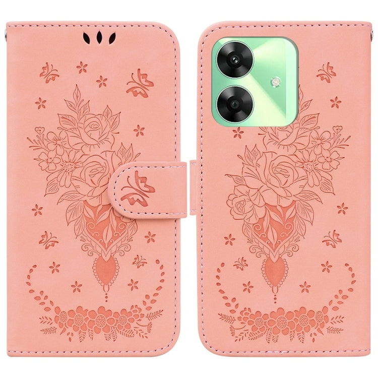Butterfly Rose Embossed Leather Phone Case, For Realme 16 5G, For Realme 16 Pro+ 5G, For Realme 16 Pro 5G, For Realme 15T 5G, For Realme Narzo 80 Lite 4G / C71 India, For Realme 15 5G / Realme 15 Pro 5G, For Realme 14, For Realme Neo7 SE               ...