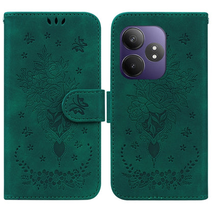 Butterfly Rose Embossed Leather Phone Case, For Realme 16 5G, For Realme 16 Pro+ 5G, For Realme 16 Pro 5G, For Realme 15T 5G, For Realme Narzo 80 Lite 4G / C71 India, For Realme 15 5G / Realme 15 Pro 5G, For Realme 14, For Realme Neo7 SE               ...