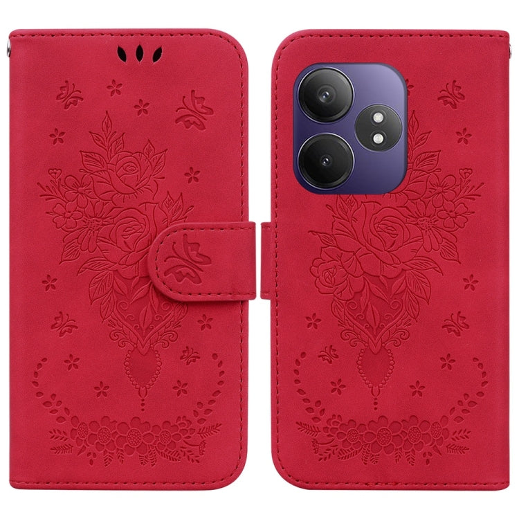 Butterfly Rose Embossed Leather Phone Case, For Realme 16 5G, For Realme 16 Pro+ 5G, For Realme 16 Pro 5G, For Realme 15T 5G, For Realme Narzo 80 Lite 4G / C71 India, For Realme 15 5G / Realme 15 Pro 5G, For Realme 14, For Realme Neo7 SE               ...