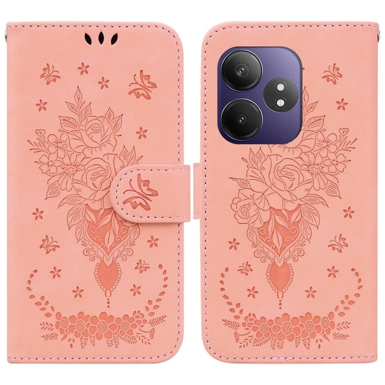 Butterfly Rose Embossed Leather Phone Case, For Realme 16 5G, For Realme 16 Pro+ 5G, For Realme 16 Pro 5G, For Realme 15T 5G, For Realme Narzo 80 Lite 4G / C71 India, For Realme 15 5G / Realme 15 Pro 5G, For Realme 14, For Realme Neo7 SE               ...