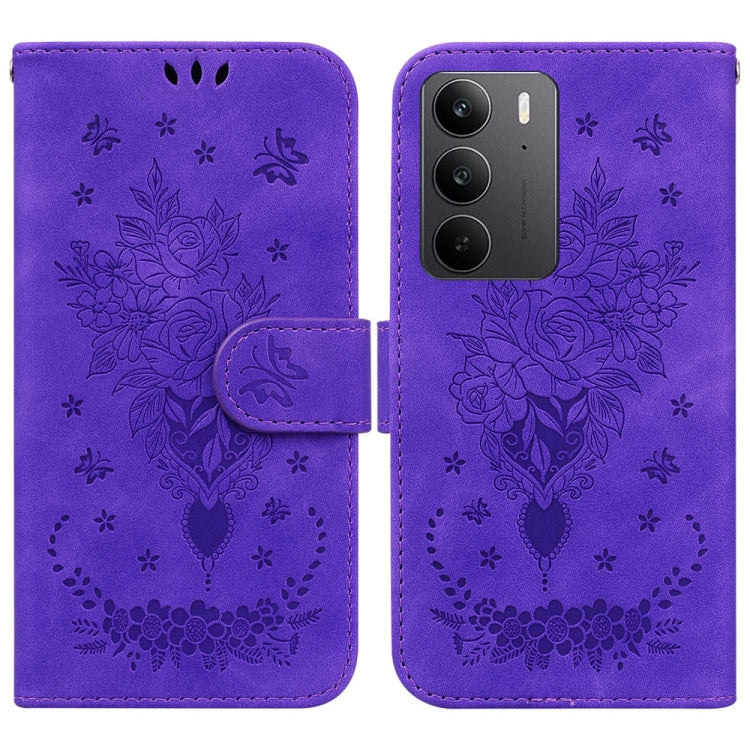 Butterfly Rose Embossed Leather Phone Case, For Realme 16 5G, For Realme 16 Pro+ 5G, For Realme 16 Pro 5G, For Realme 15T 5G, For Realme Narzo 80 Lite 4G / C71 India, For Realme 15 5G / Realme 15 Pro 5G, For Realme 14, For Realme Neo7 SE               ...