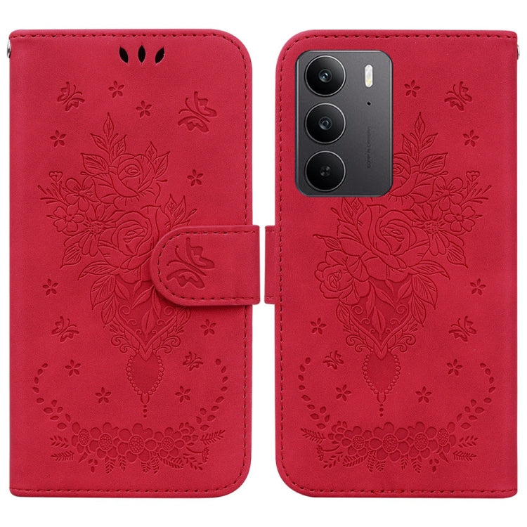 Butterfly Rose Embossed Leather Phone Case, For Realme 16 5G, For Realme 16 Pro+ 5G, For Realme 16 Pro 5G, For Realme 15T 5G, For Realme Narzo 80 Lite 4G / C71 India, For Realme 15 5G / Realme 15 Pro 5G, For Realme 14, For Realme Neo7 SE               ...