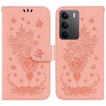 Butterfly Rose Embossed Leather Phone Case, For Realme 16 5G, For Realme 16 Pro+ 5G, For Realme 16 Pro 5G, For Realme 15T 5G, For Realme Narzo 80 Lite 4G / C71 India, For Realme 15 5G / Realme 15 Pro 5G, For Realme 14, For Realme Neo7 SE               ...