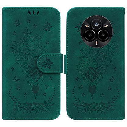 Butterfly Rose Embossed Leather Phone Case, For Realme 16 5G, For Realme 16 Pro+ 5G, For Realme 16 Pro 5G, For Realme 15T 5G, For Realme Narzo 80 Lite 4G / C71 India, For Realme 15 5G / Realme 15 Pro 5G, For Realme 14, For Realme Neo7 SE               ...