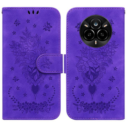 Butterfly Rose Embossed Leather Phone Case, For Realme 16 5G, For Realme 16 Pro+ 5G, For Realme 16 Pro 5G, For Realme 15T 5G, For Realme Narzo 80 Lite 4G / C71 India, For Realme 15 5G / Realme 15 Pro 5G, For Realme 14, For Realme Neo7 SE               ...