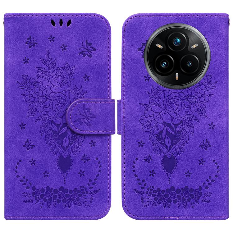 Butterfly Rose Embossed Leather Phone Case, For Realme 16 5G, For Realme 16 Pro+ 5G, For Realme 16 Pro 5G, For Realme 15T 5G, For Realme Narzo 80 Lite 4G / C71 India, For Realme 15 5G / Realme 15 Pro 5G, For Realme 14, For Realme Neo7 SE               ...