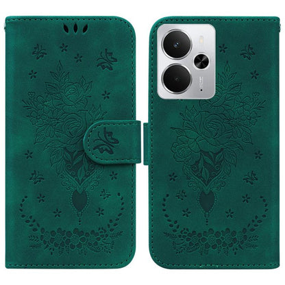 Butterfly Rose Embossed Leather Phone Case, For Realme 16 5G, For Realme 16 Pro+ 5G, For Realme 16 Pro 5G, For Realme 15T 5G, For Realme Narzo 80 Lite 4G / C71 India, For Realme 15 5G / Realme 15 Pro 5G, For Realme 14, For Realme Neo7 SE               ...