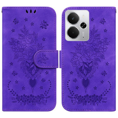 Butterfly Rose Embossed Leather Phone Case, For Realme 16 5G, For Realme 16 Pro+ 5G, For Realme 16 Pro 5G, For Realme 15T 5G, For Realme Narzo 80 Lite 4G / C71 India, For Realme 15 5G / Realme 15 Pro 5G, For Realme 14, For Realme Neo7 SE               ...