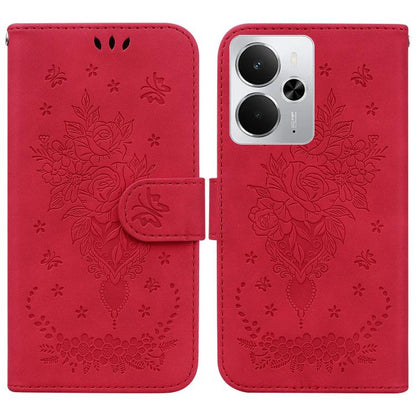 Butterfly Rose Embossed Leather Phone Case, For Realme 16 5G, For Realme 16 Pro+ 5G, For Realme 16 Pro 5G, For Realme 15T 5G, For Realme Narzo 80 Lite 4G / C71 India, For Realme 15 5G / Realme 15 Pro 5G, For Realme 14, For Realme Neo7 SE               ...