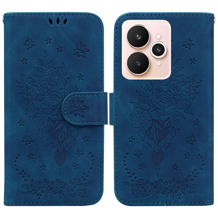 Butterfly Rose Embossed Leather Phone Case, For Realme 16 5G, For Realme 16 Pro+ 5G, For Realme 16 Pro 5G, For Realme 15T 5G, For Realme Narzo 80 Lite 4G / C71 India, For Realme 15 5G / Realme 15 Pro 5G, For Realme 14, For Realme Neo7 SE               ...