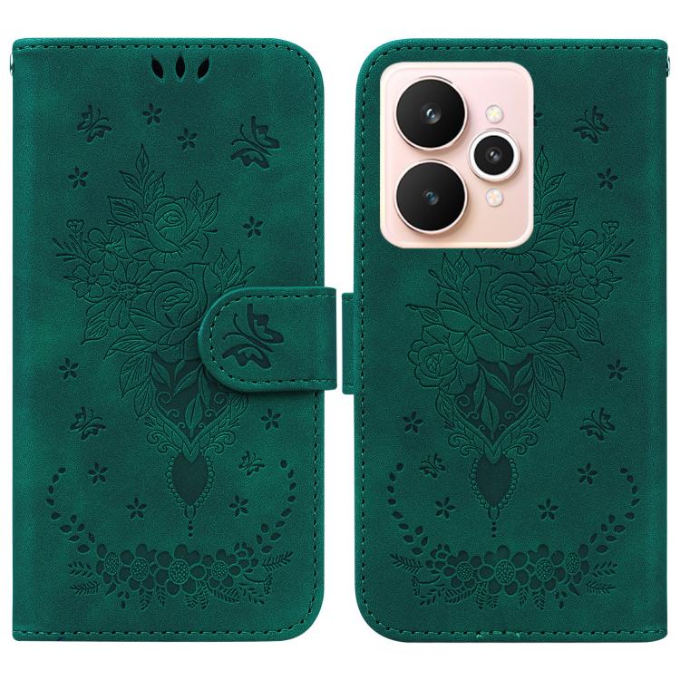 Butterfly Rose Embossed Leather Phone Case, For Realme 16 5G, For Realme 16 Pro+ 5G, For Realme 16 Pro 5G, For Realme 15T 5G, For Realme Narzo 80 Lite 4G / C71 India, For Realme 15 5G / Realme 15 Pro 5G, For Realme 14, For Realme Neo7 SE               ...