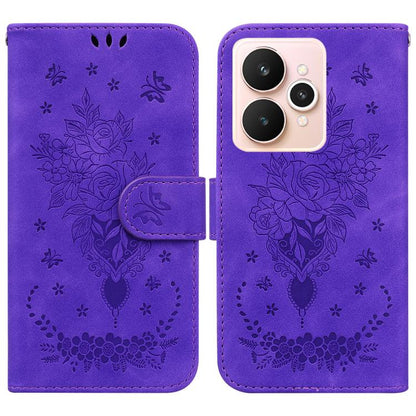 Butterfly Rose Embossed Leather Phone Case, For Realme 16 5G, For Realme 16 Pro+ 5G, For Realme 16 Pro 5G, For Realme 15T 5G, For Realme Narzo 80 Lite 4G / C71 India, For Realme 15 5G / Realme 15 Pro 5G, For Realme 14, For Realme Neo7 SE               ...