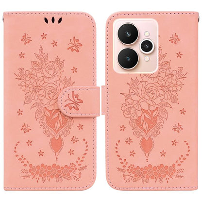 Butterfly Rose Embossed Leather Phone Case, For Realme 16 5G, For Realme 16 Pro+ 5G, For Realme 16 Pro 5G, For Realme 15T 5G, For Realme Narzo 80 Lite 4G / C71 India, For Realme 15 5G / Realme 15 Pro 5G, For Realme 14, For Realme Neo7 SE               ...