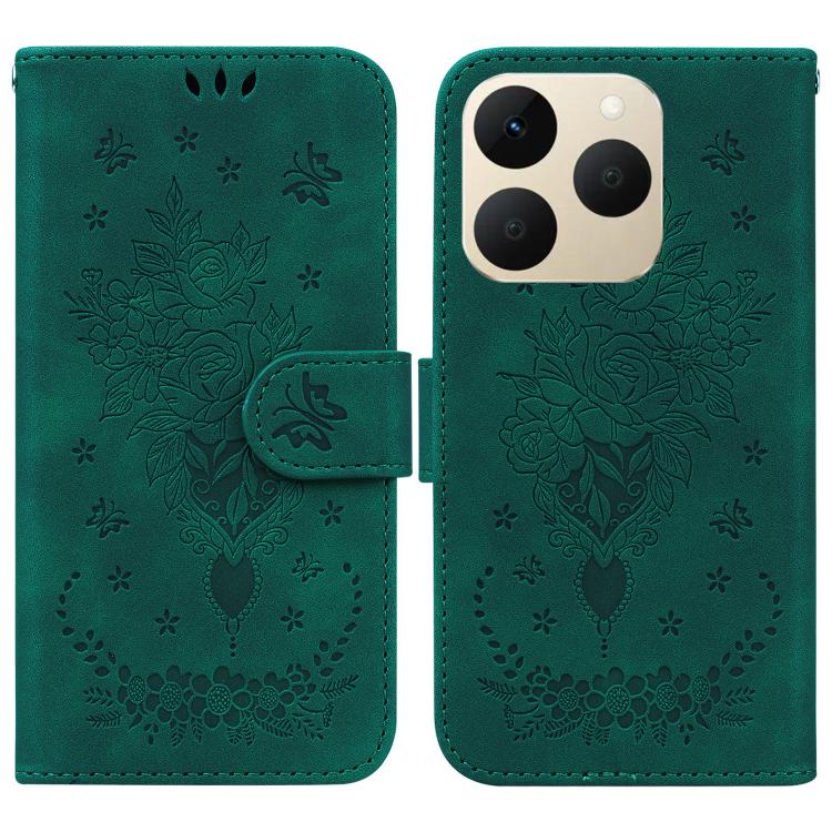 Butterfly Rose Embossed Leather Phone Case, For Realme 16 5G, For Realme 16 Pro+ 5G, For Realme 16 Pro 5G, For Realme 15T 5G, For Realme Narzo 80 Lite 4G / C71 India, For Realme 15 5G / Realme 15 Pro 5G, For Realme 14, For Realme Neo7 SE               ...