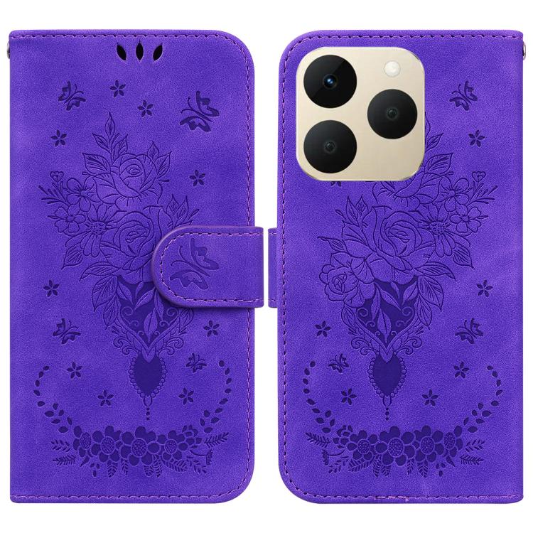 Butterfly Rose Embossed Leather Phone Case, For Realme 16 5G, For Realme 16 Pro+ 5G, For Realme 16 Pro 5G, For Realme 15T 5G, For Realme Narzo 80 Lite 4G / C71 India, For Realme 15 5G / Realme 15 Pro 5G, For Realme 14, For Realme Neo7 SE               ...